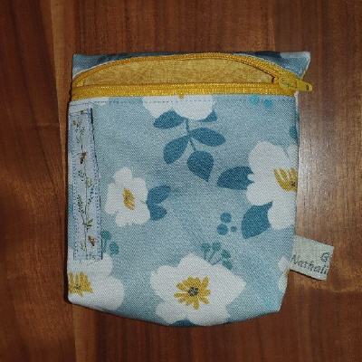 Hygiene Tasche Blumen gelb